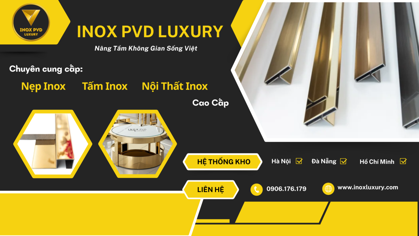TỔNG KHO SẢN XUẤT VÀ CUNG CẤP NẸP INOX – NẸP NHÔM – NẸP TRANG TRÍ TOÀN QUỐC