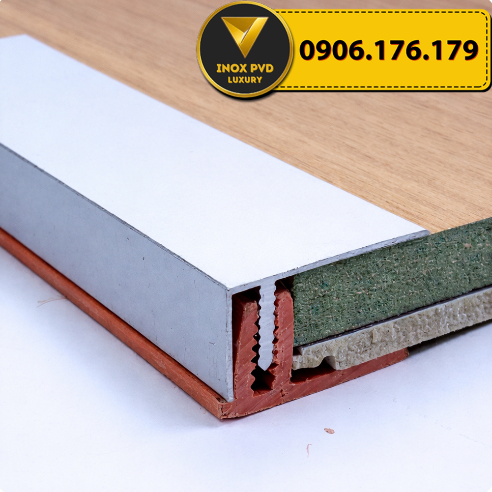 Nẹp Nhôm Sàn Gỗ Chữ F - Ảnh 2