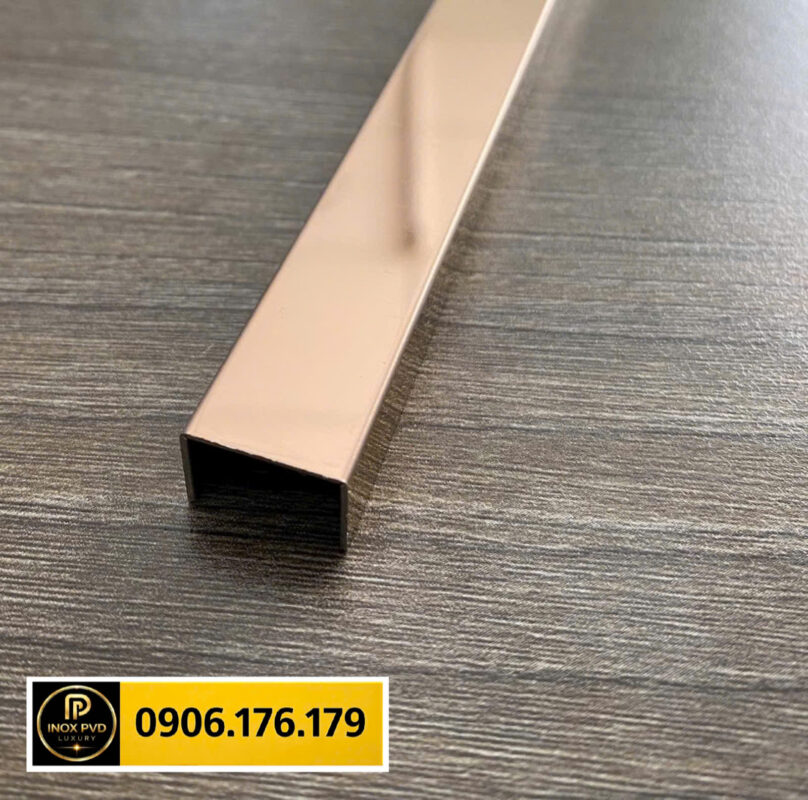 Nẹp inox U chống sứt cạnh vật liệu, tăng tính thẩm mỹ cho không gian tại Hà Nội, Bắc Ninh, Bắc Giang