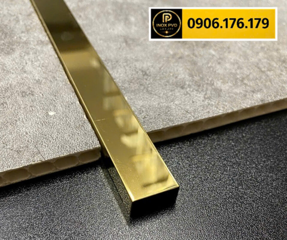 Nẹp inox U tạo đường chỉ trang trí vách sàn, hoàn thiện nội thất sang trọng tại Hà Nội, Bắc Ninh, Bắc Giang
