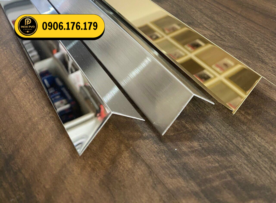 Nẹp inox chữ V ốp mép bậc tam cấp, chống sứt cạnh và tăng thẩm mỹ tại Đà Nẵng, Thanh Hóa, Nghệ An