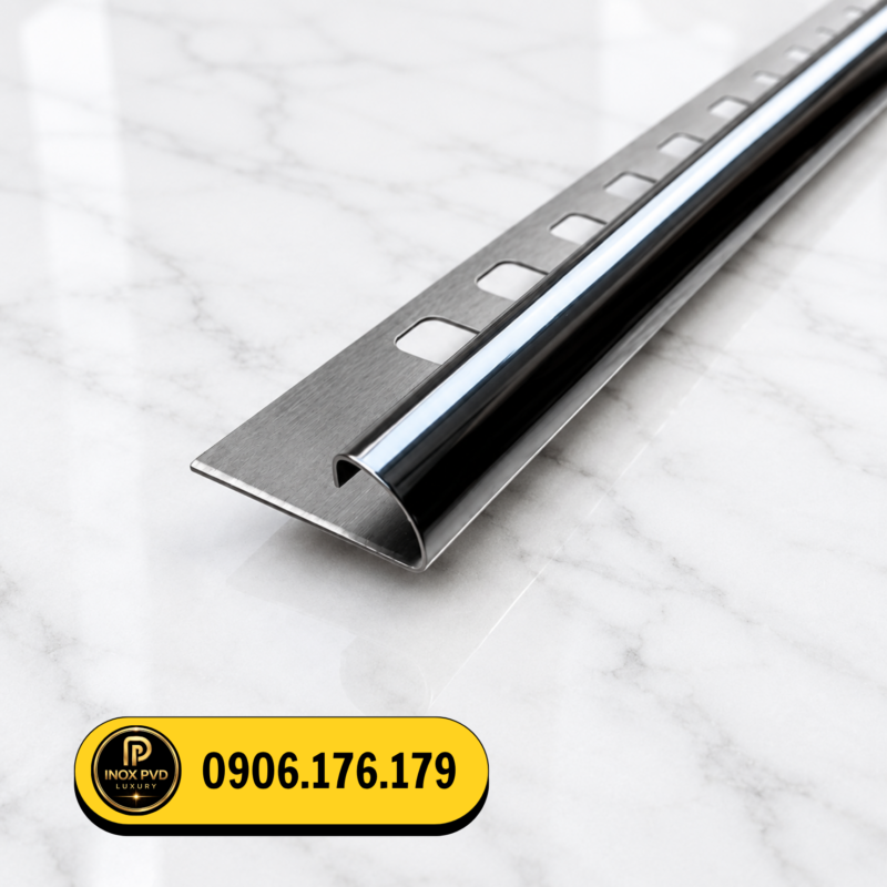 Nẹp inox bo góc tròn Sài Gòn giúp bảo vệ góc tường hiệu quả