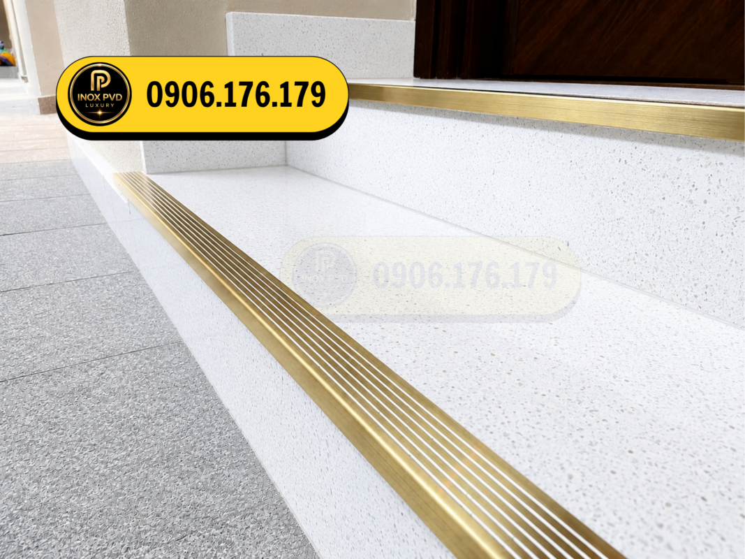Nẹp inox chống trơn cho công trình hiện đại tại Hồ Chí Minh Bình Dương Vũng Tàu