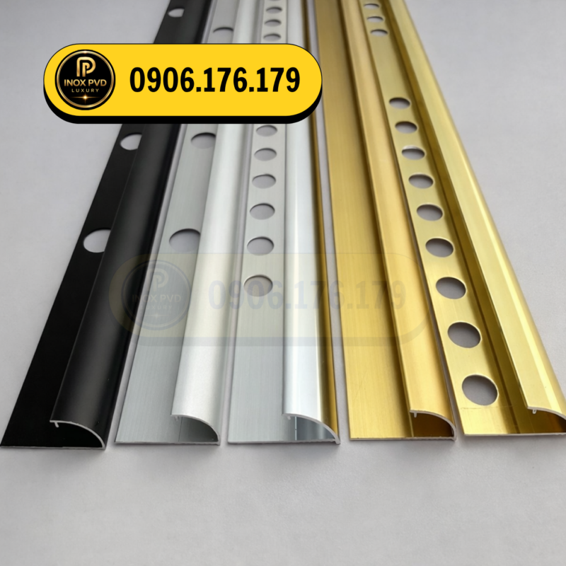 Nẹp nhôm bo góc tròn YC10 chống oxy hóa tại Hồ Chí Minh