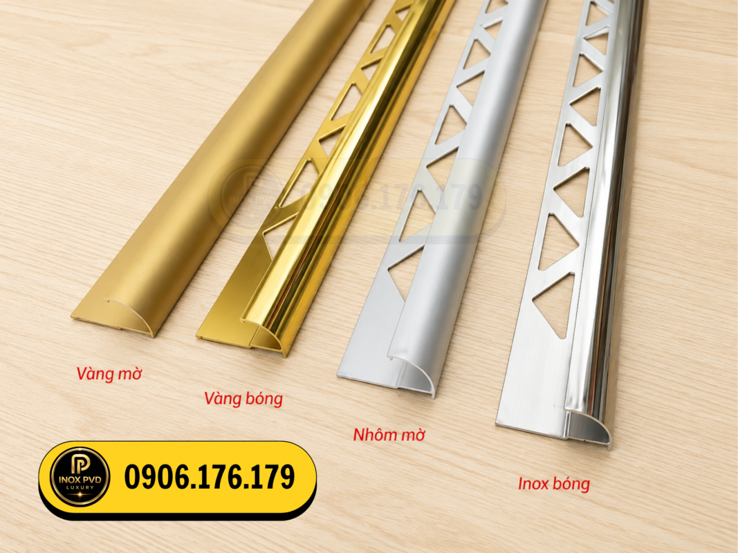 Nẹp nhôm bo góc tròn YC10 chống ăn mòn Hồ Chí Minh