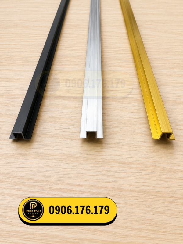 Nẹp nhôm U tai Hồ Chí Minh ứng dụng cho vách và tủ nội thất – Hotline 0906.176.179