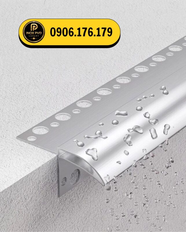 Nẹp ngắt nước mưa Cam Ranh Khánh Hòa nhôm anode chống thấm ngoài trời