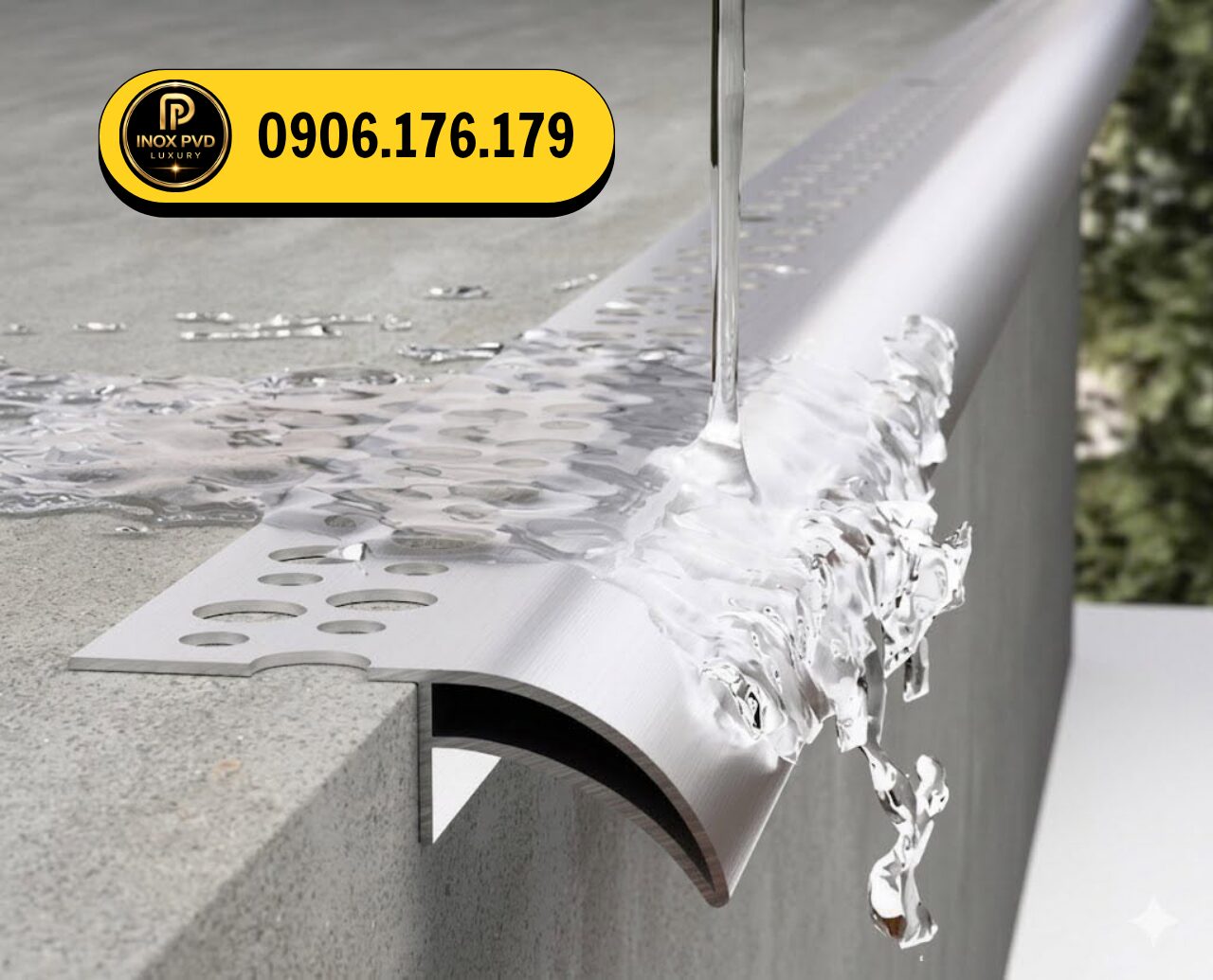 Nẹp nhôm ngắt nước mưa Nha Trang Khánh Hòa chống nước mưa bám tường hiệu quả
